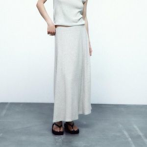 Zara Metallic Thread Skirt